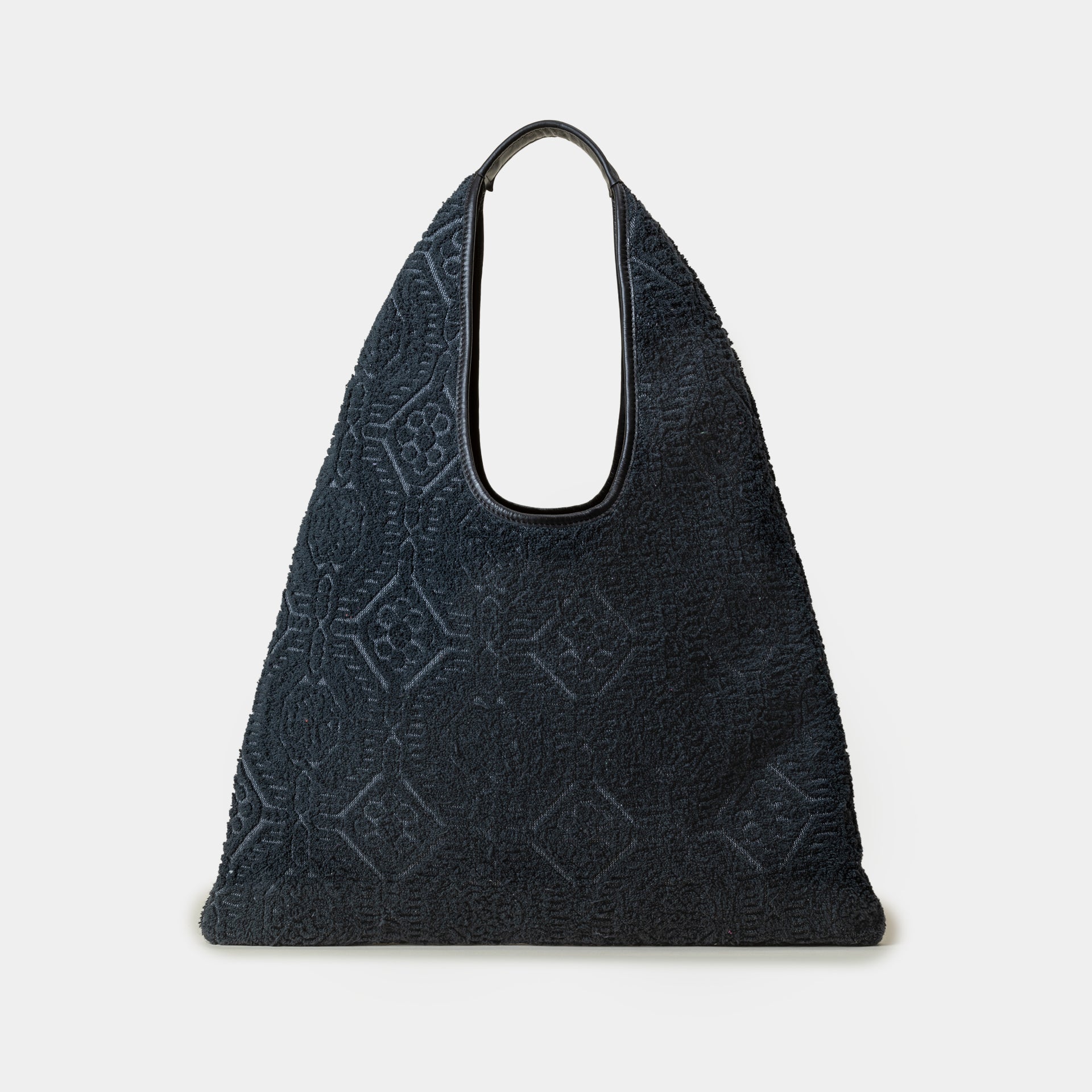 borsa hobo Arron in spugna nera e pelle