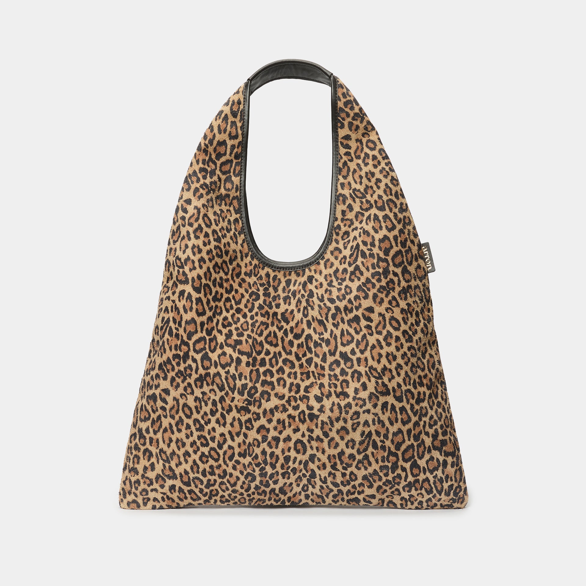 borsa Eva hobo Arron in pelle camoscio animalier fantasia leopardata