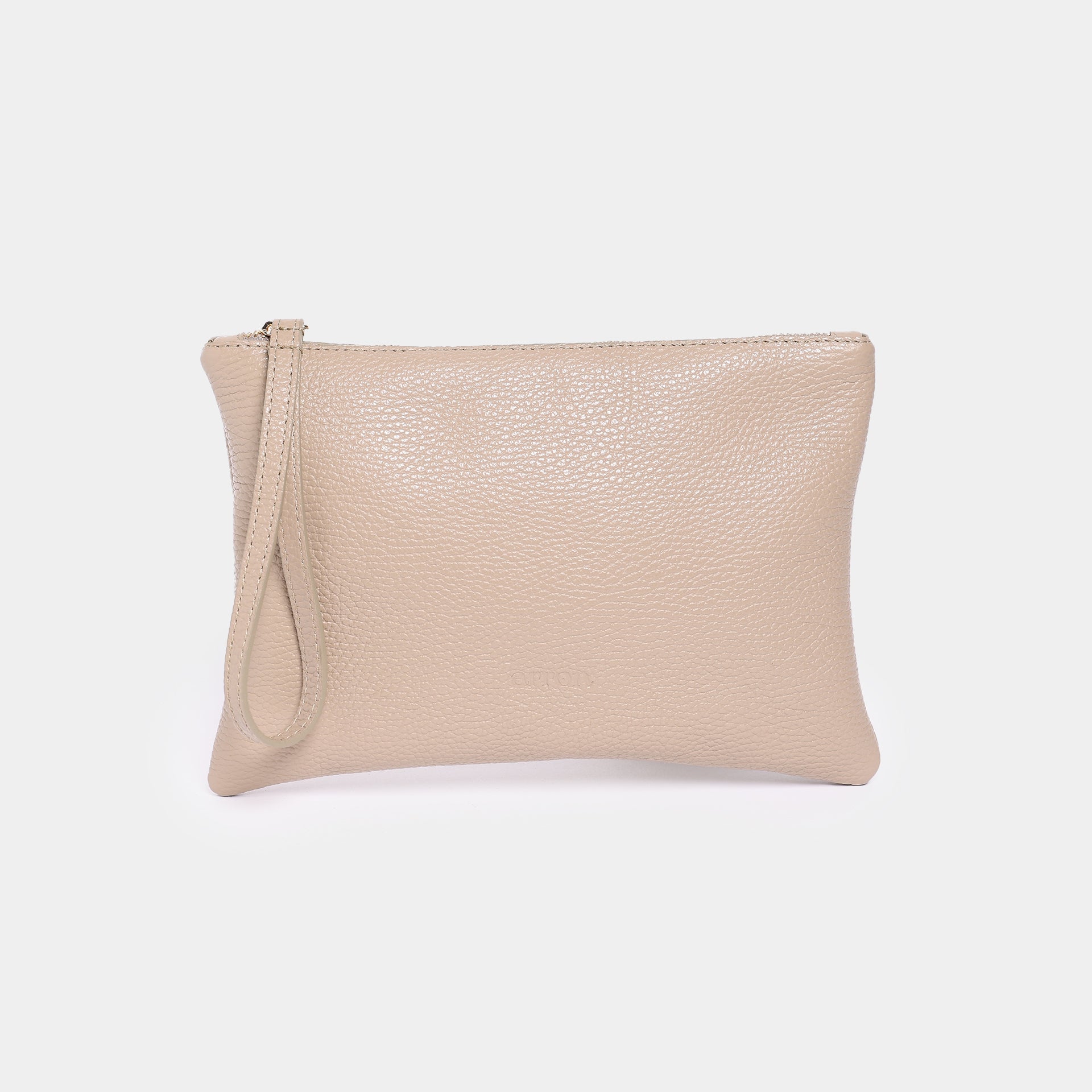 Marnie - pochette a mano edizione pelle almond