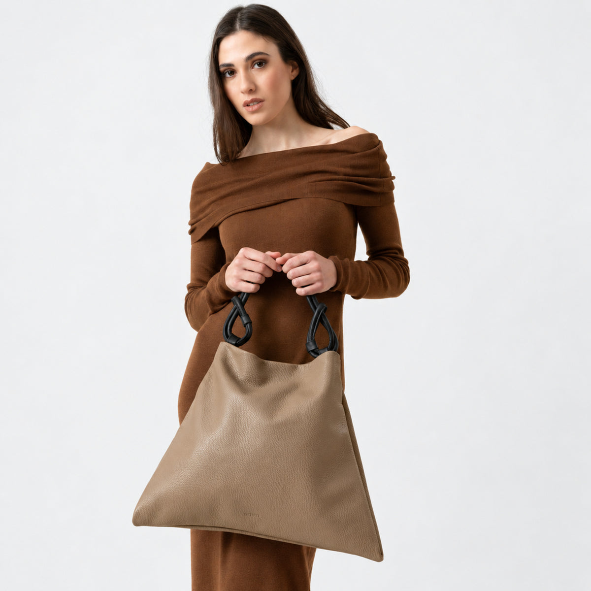 POPPY - pelle taupe
