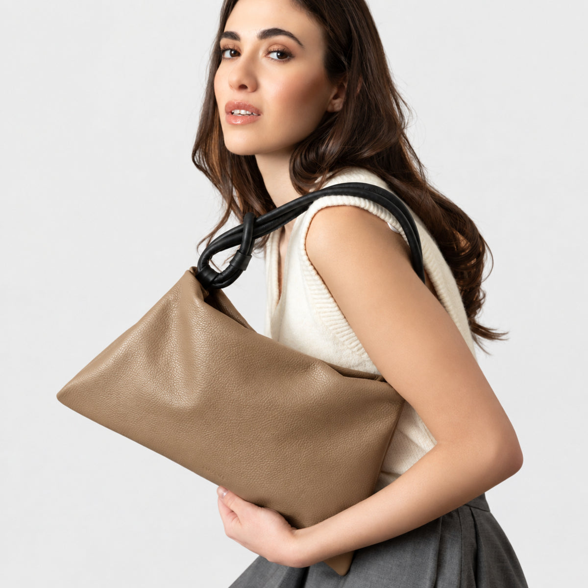 POPPY - pelle taupe