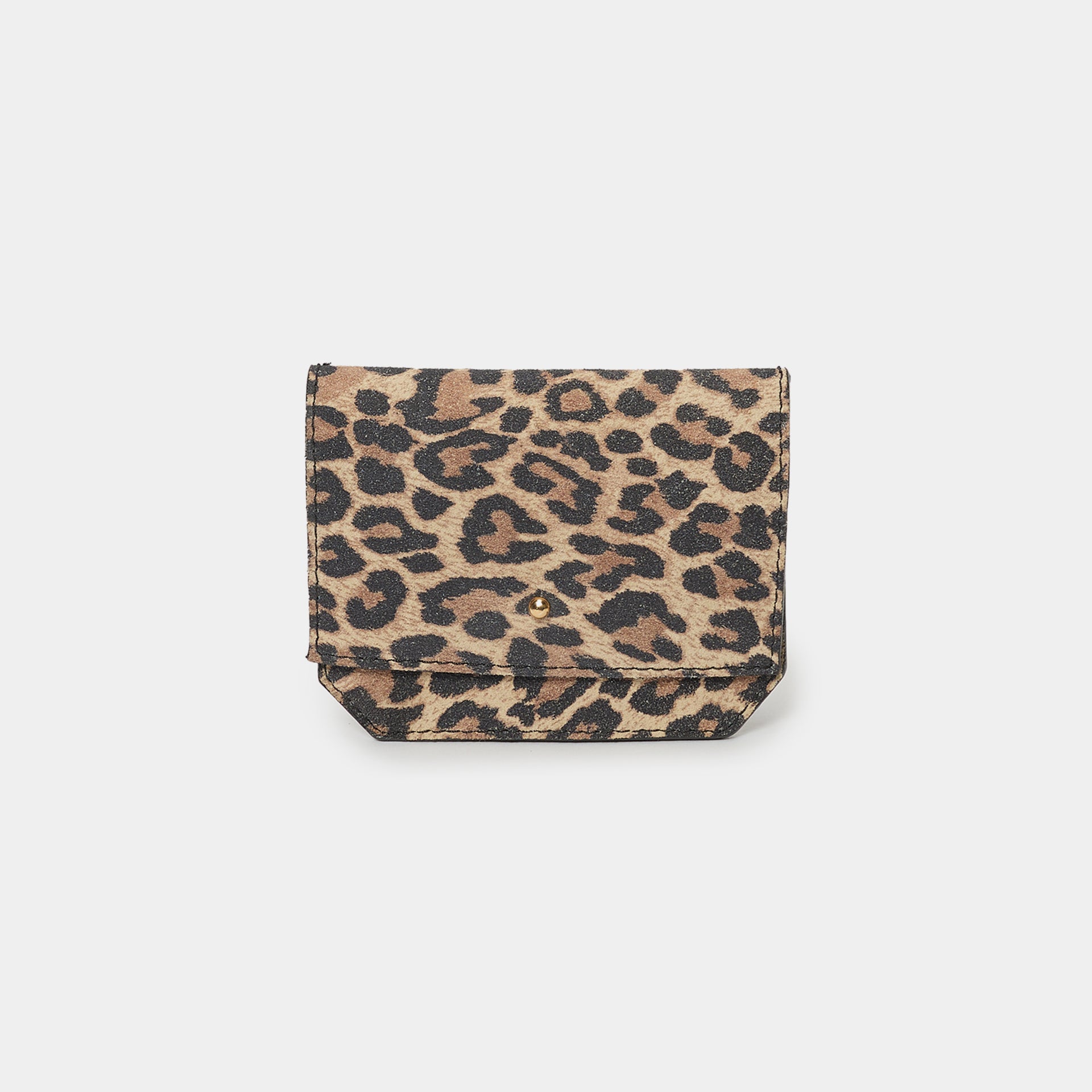 portafogli e portacarte unisex piccolo e compatto animalier leopardo