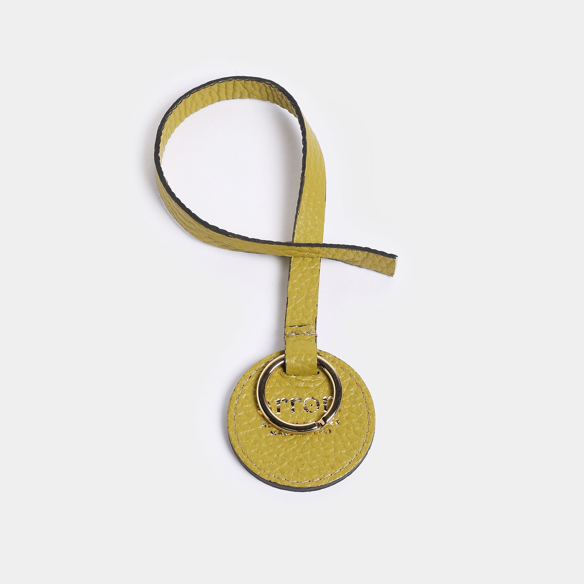 KEIRA - Charm portachiave edizione pelle mostarda