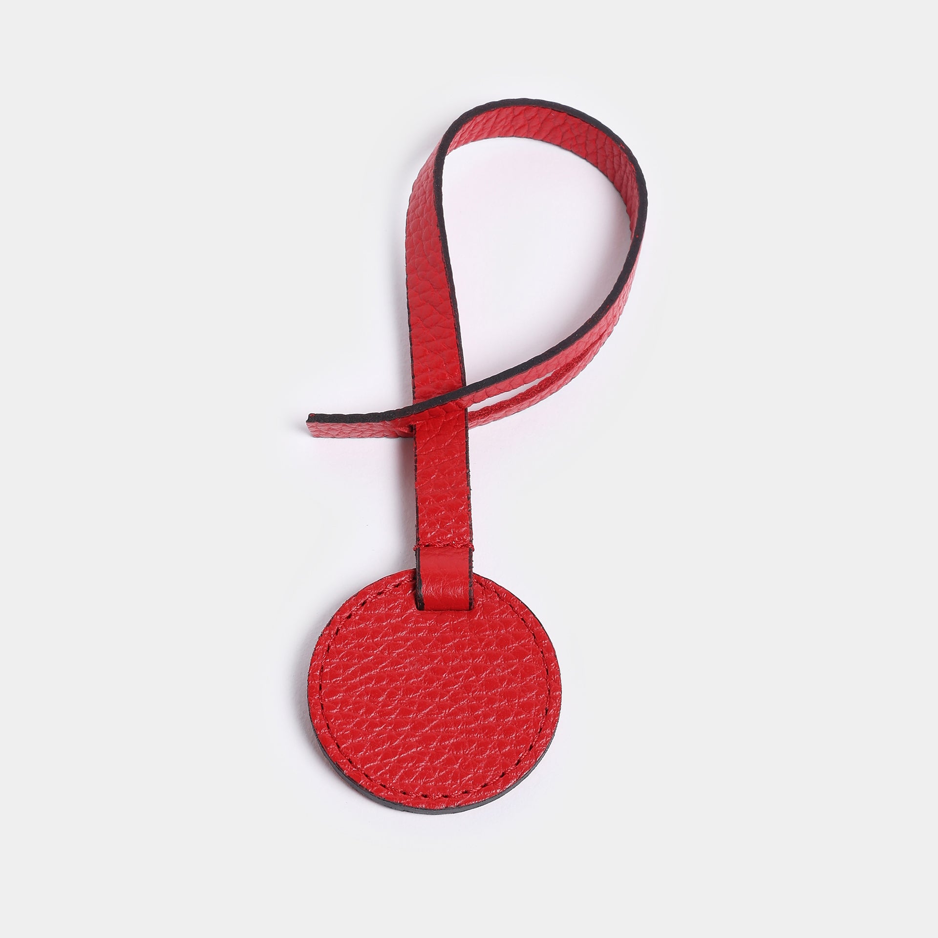 Portachiavi e charm Keira in pelle rossa Arron accessorio artigianale Made in Italy per borse e chiavi