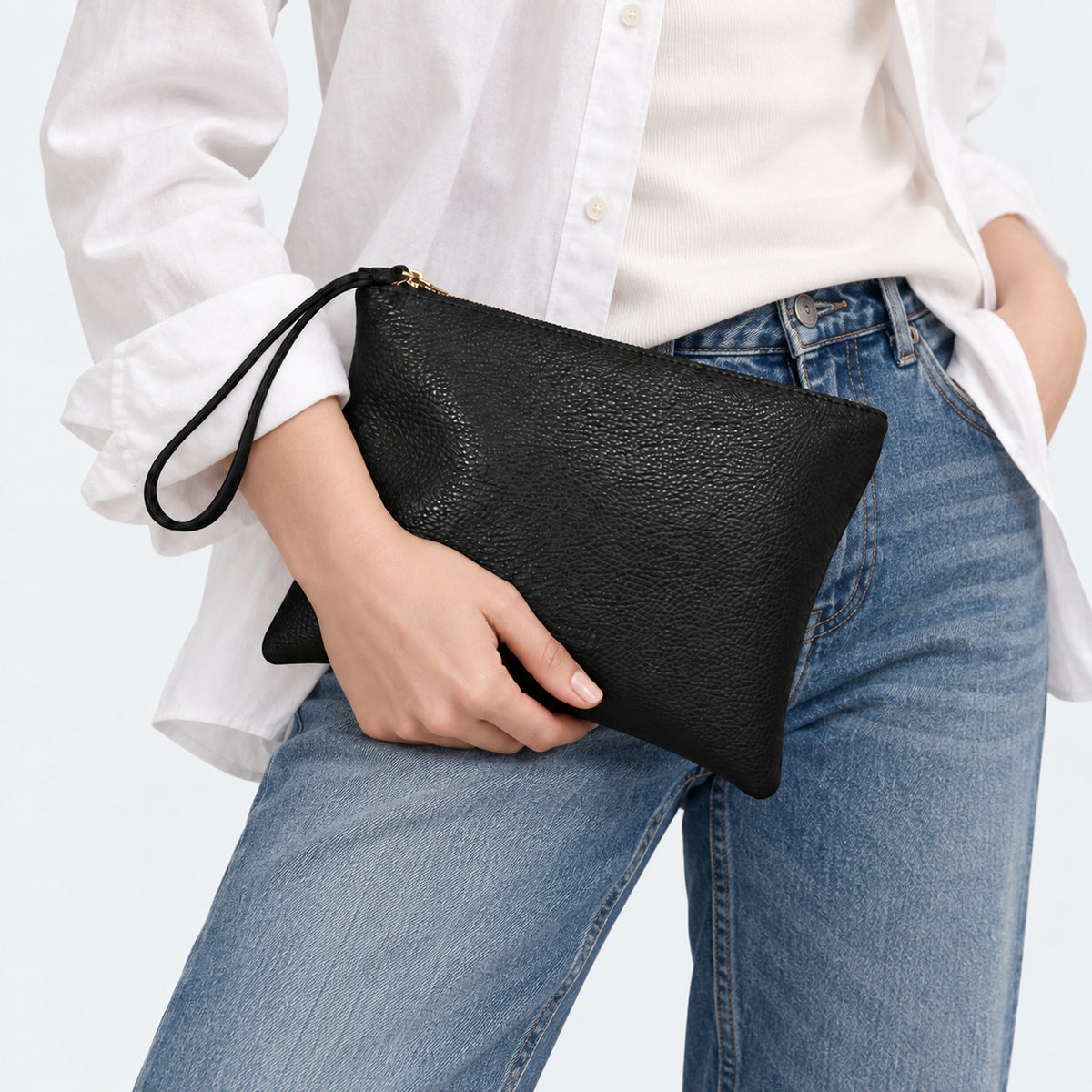 borsa a mano in pelle brand Arron idea regalo personalizzabile