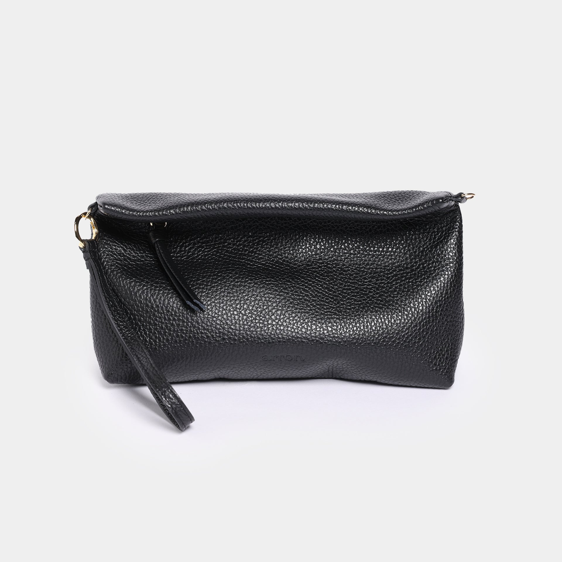 Mignon - pochette con tracolla edizione pelle nera