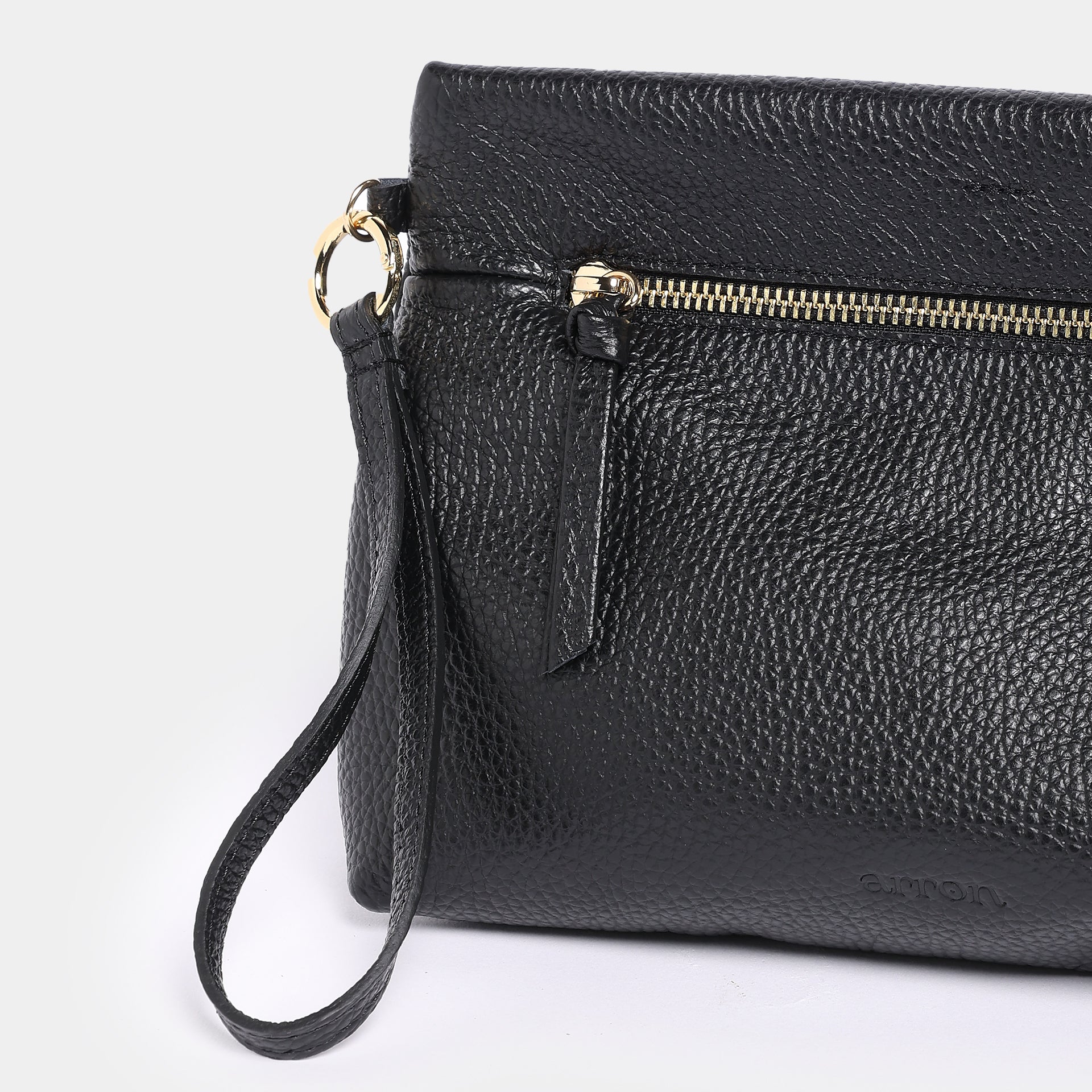 Mignon - pochette con tracolla edizione pelle nera