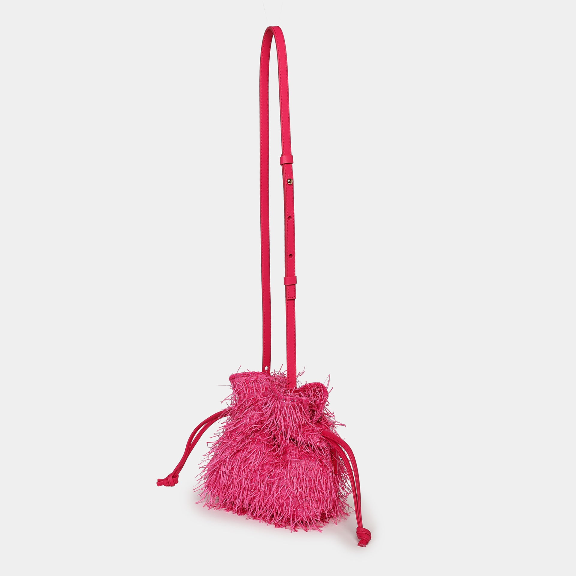 borsa rossana con frange burro luminosa elegante da cerimonia evento sera party bag Arron con tracolla laterale